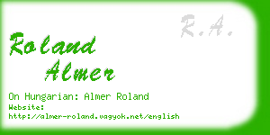 roland almer business card